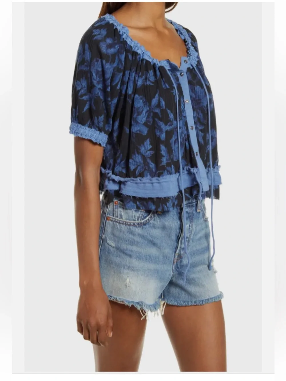 Free People Perfect Day Gathered Top